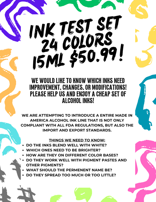 Ink Test Set! 24 Colors For Only $50.99!
