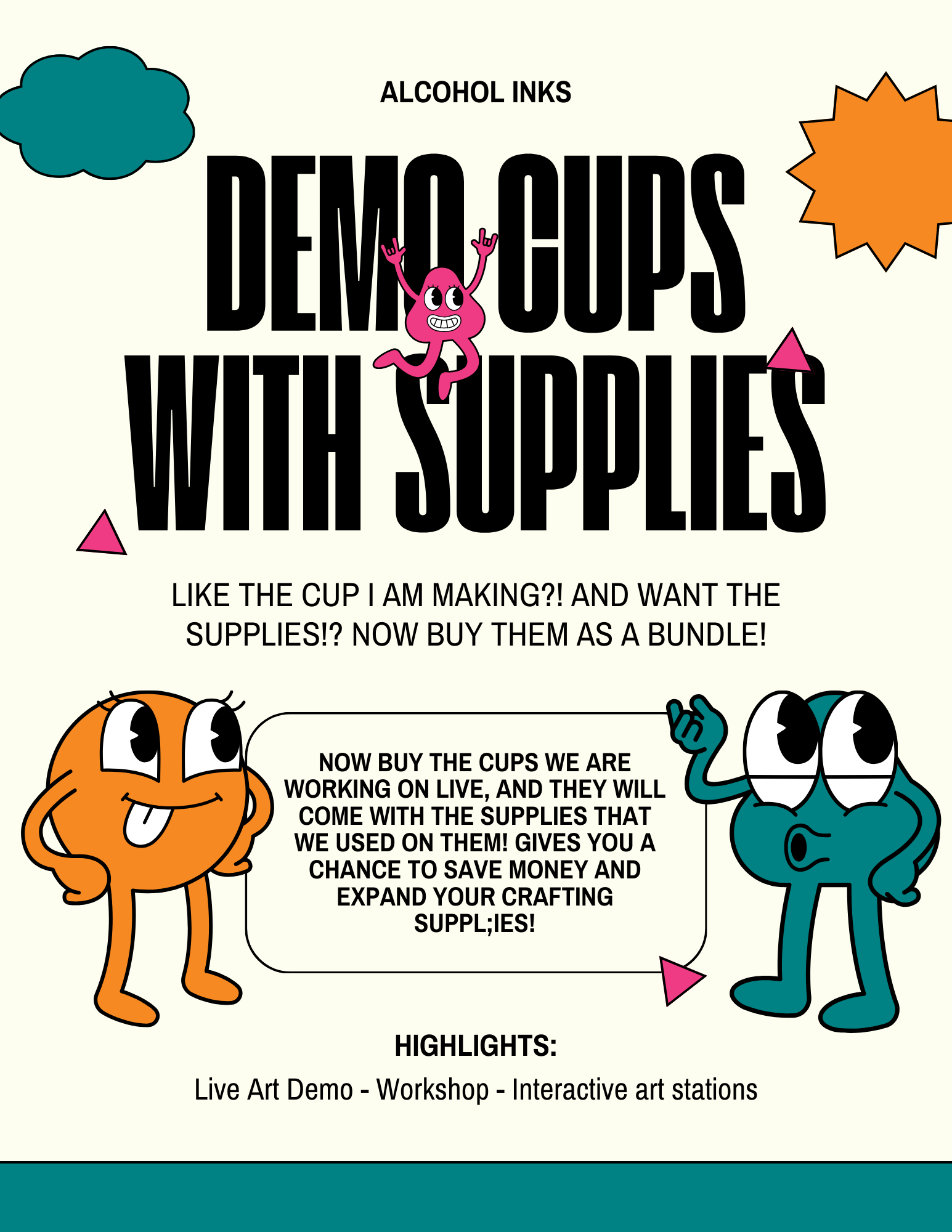 Live Demo Cups With Products!