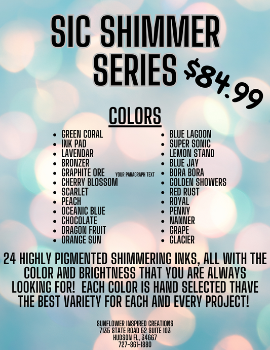 SIC Shimmer Series Alcohol Inks