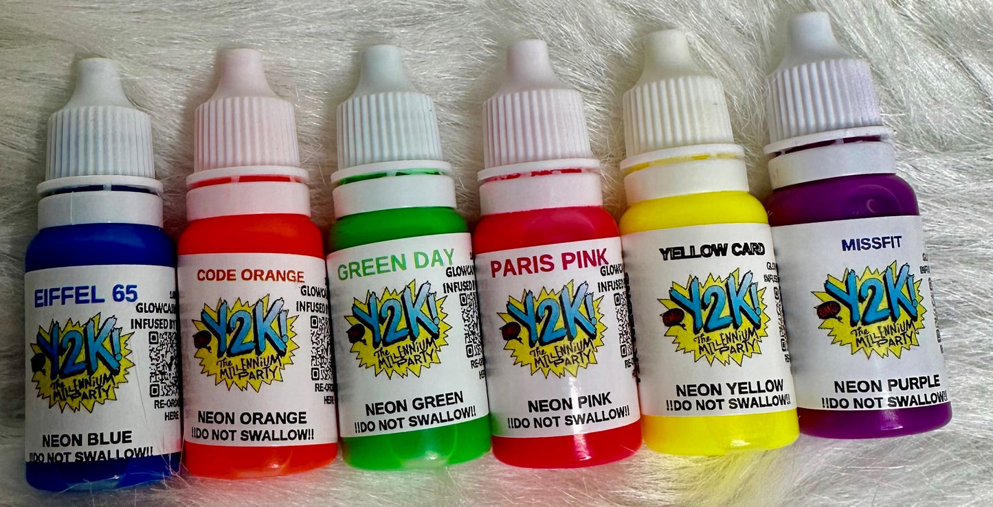 Y2K Neon Ink Collection! NOW INFUSED WITH GLOWCAIN™ BY MFP!