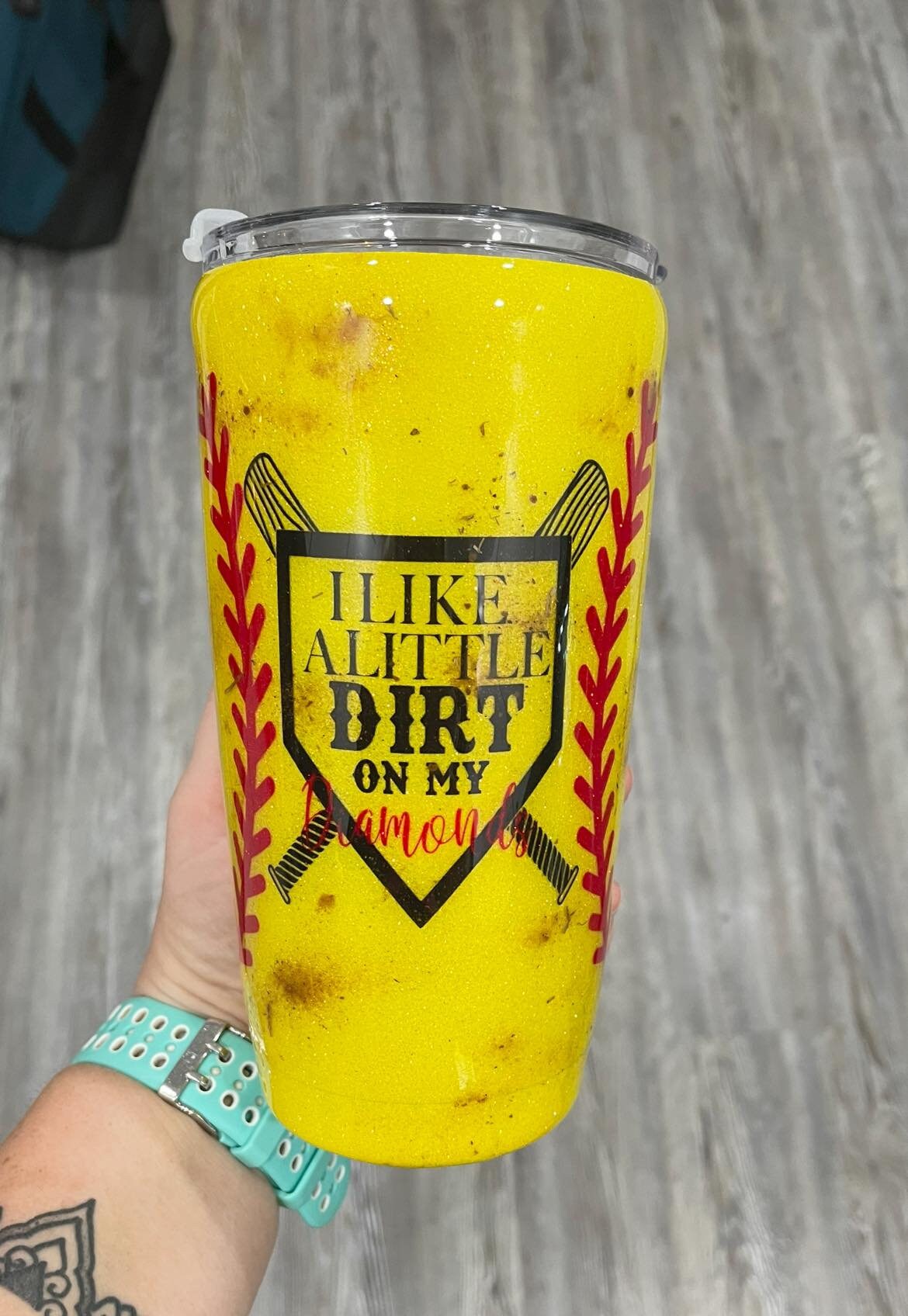 Softball Mom Dirt Tumbler